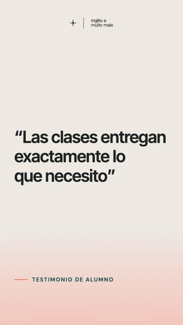 Las clases entregan exactamente lo que necesito